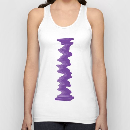 Single Rippled Column Unisex Tank Top