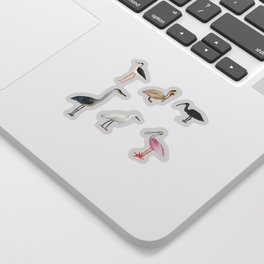 Mini Wading Birds Sticker