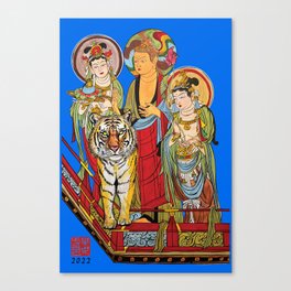 tiger in Buddhaland Canvas Print