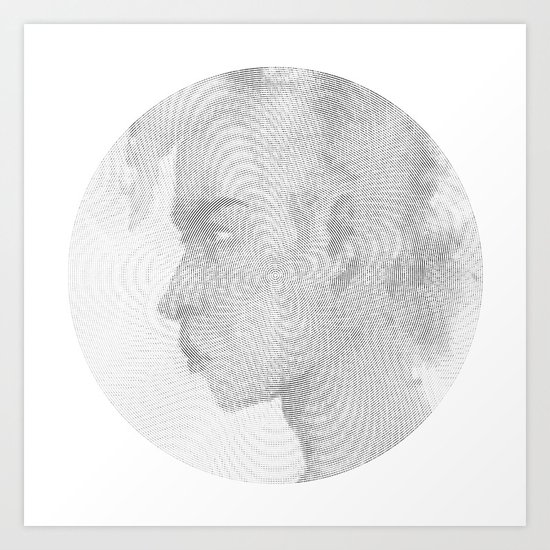 100 Circles #2 Art Print