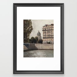 dome of panthéon de paris Framed Art Print