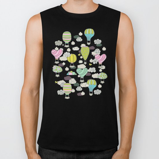 Hot air balloons Biker Tank
