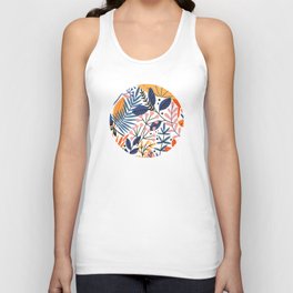 Summer Colorful Floral Abstract Unisex Tank Top