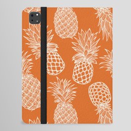 Fresh Pineapples Orange & White iPad Folio Case