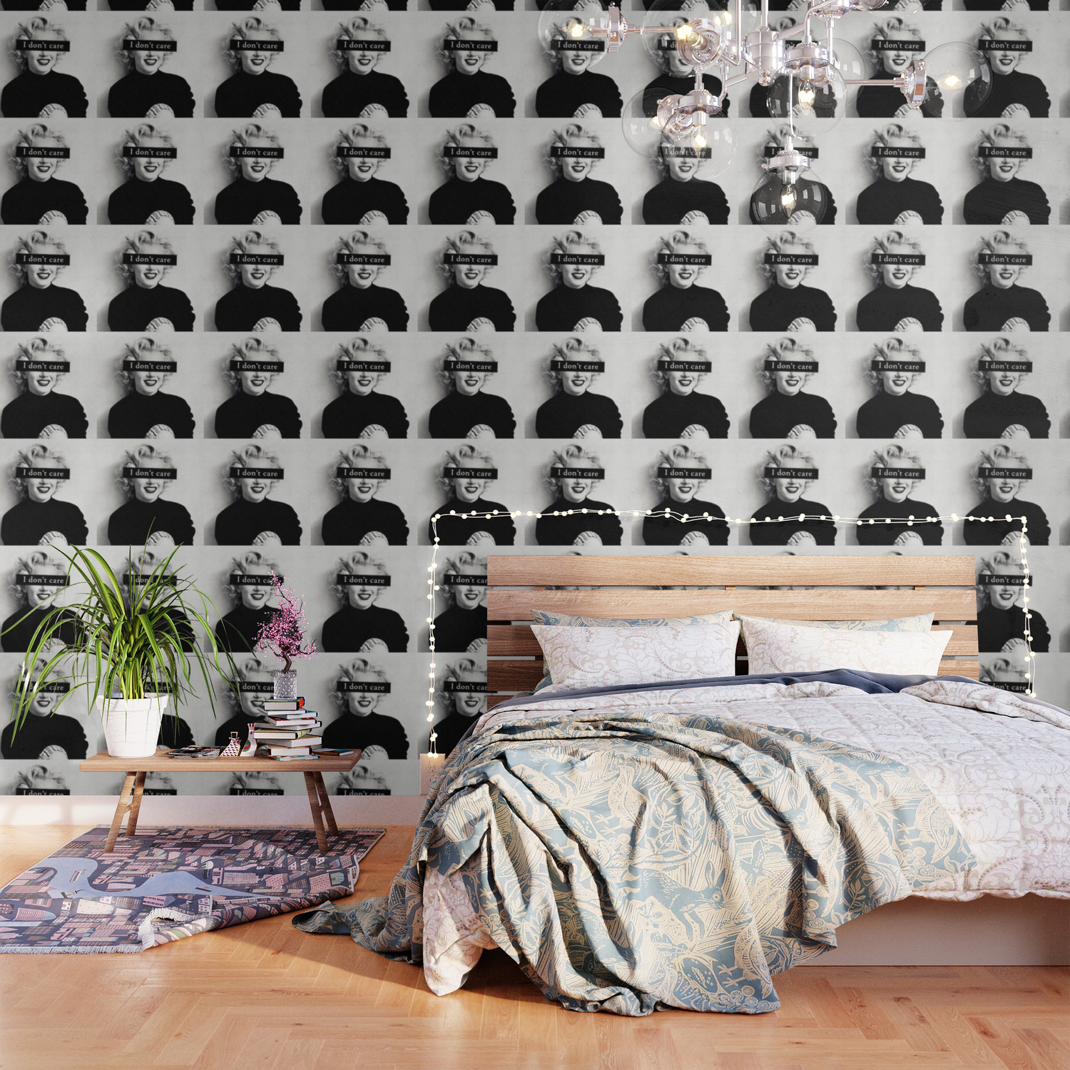 I Don T Care Wallpaper By Underdott Society6