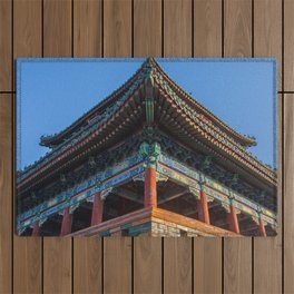 China Photography - Beautiful Temple In Jingshan Park Outdoor Rug