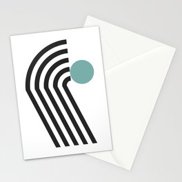 Arch line circle 6 Stationery Card