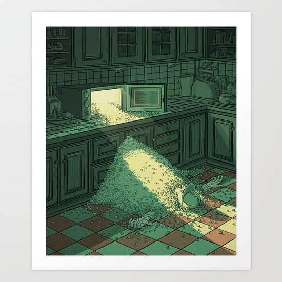 Micro Wave Art Print