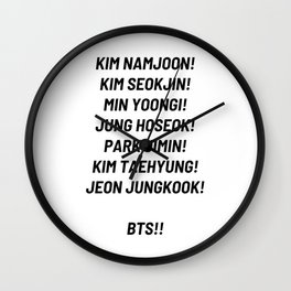 BTS Army Chant, BTS Army, BTS Wall Clock