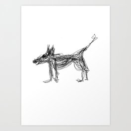 Funny Dog Art Print