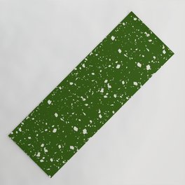 Green Terrazzo Seamless Pattern Yoga Mat