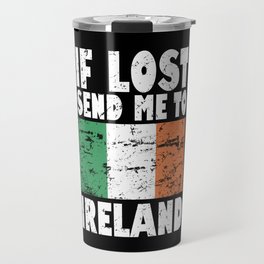 Ireland Flag Saying Travel Mug