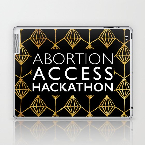 Abortion Access Hackathon in gold Laptop & iPad Skin