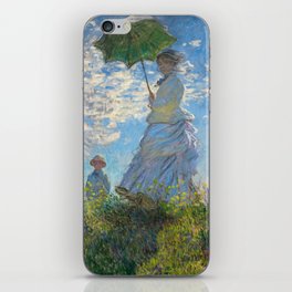 Claude Monet - The Promenade, Woman with a Parasol iPhone Skin
