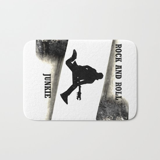Rock and Roll Junkie Bath Mat