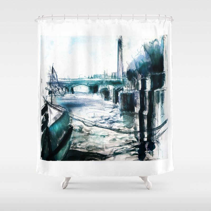 Blue Danube Shower Curtain By Iuliadobrai Society6