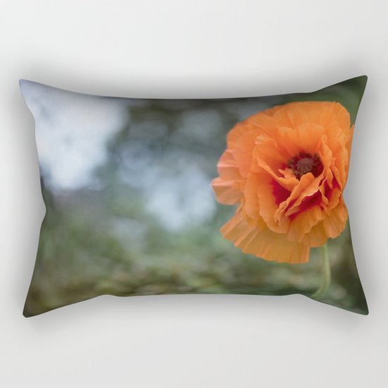 Enlightened Poppy - Poppies Flowers Flower on #Society6 Rectangular Pillow