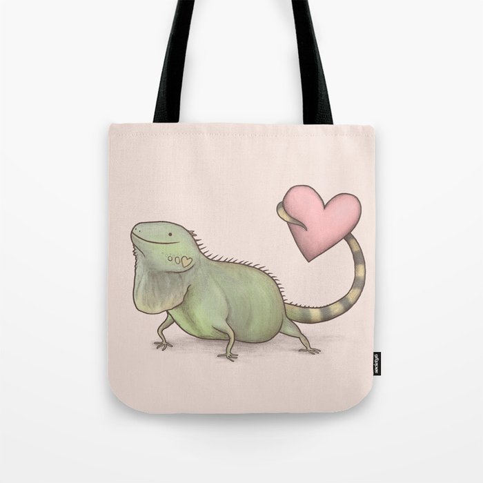 Iguana Love You Tote Bag