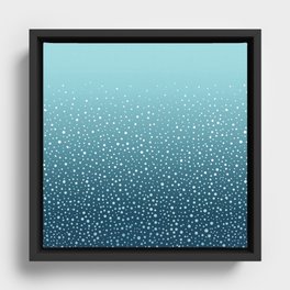 Speckled Sea Framed Canvas