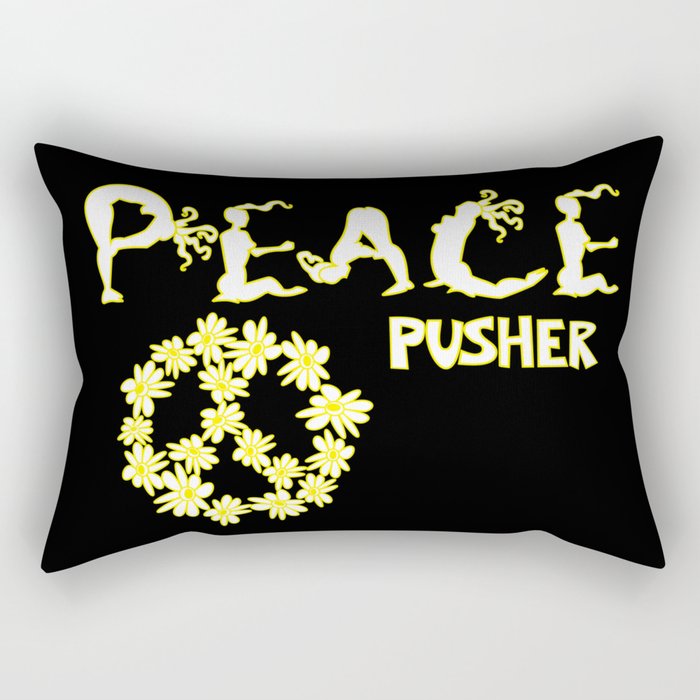 Peace Pusher Rectangular Pillow