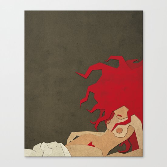 Paper Heroes - The Black Widow wake up Canvas Print