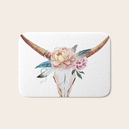 Animal Skull 04 Bath Mat