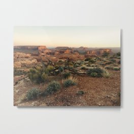 Monument Valley Morning Metal Print | Desert, Nature, Sunrise, Outdoors, Huntsmesa, Color, Southwest, Photo, Usa, Landscape 