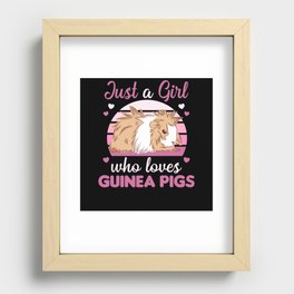 Just A Girl who Loves Guinea Pigs - Sweet Guinea Recessed Framed Print