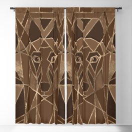 Art Deco Dachshund dog Blackout Curtain
