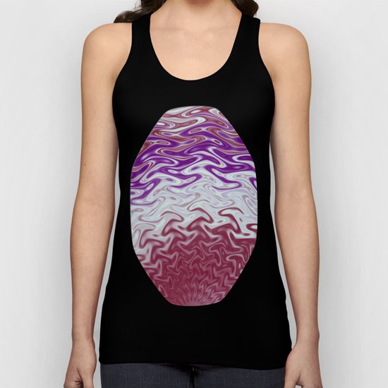 Fractal Rise in Pinks and Purples Unisex Tank Top