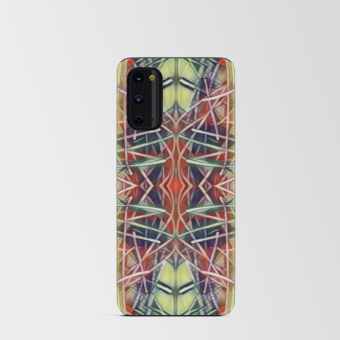 Burst Of Color Lines Mandala  Android Card Case