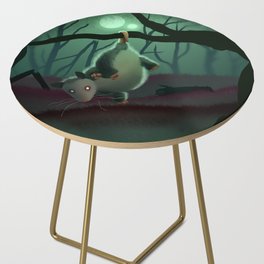 Spooky Opossum Side Table