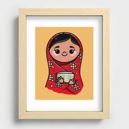 Fighter Malala Yousafzai Recessed Framed Print