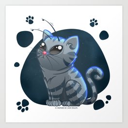 Alien Cat Art Prints For Any Decor Style Society6