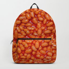 Baked Beans in Red Tomato Sauce Food Pattern  Backpack | Beans, Color, Cabin, Funny, Tomato, Cottage, Baked, Camp, Pattern, Digital 
