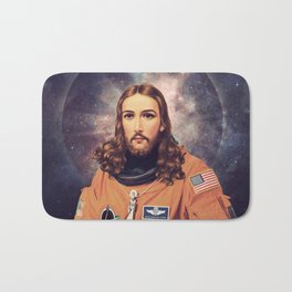 Jesus "Space Age" Christ - A Holy Astronaut Bath Mat