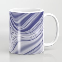 EDDY shades of purple & white in abstract agate pattern Coffee Mug