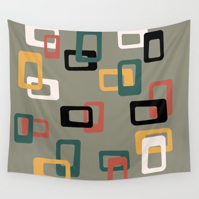 Mid century modern clearance wall tapestry