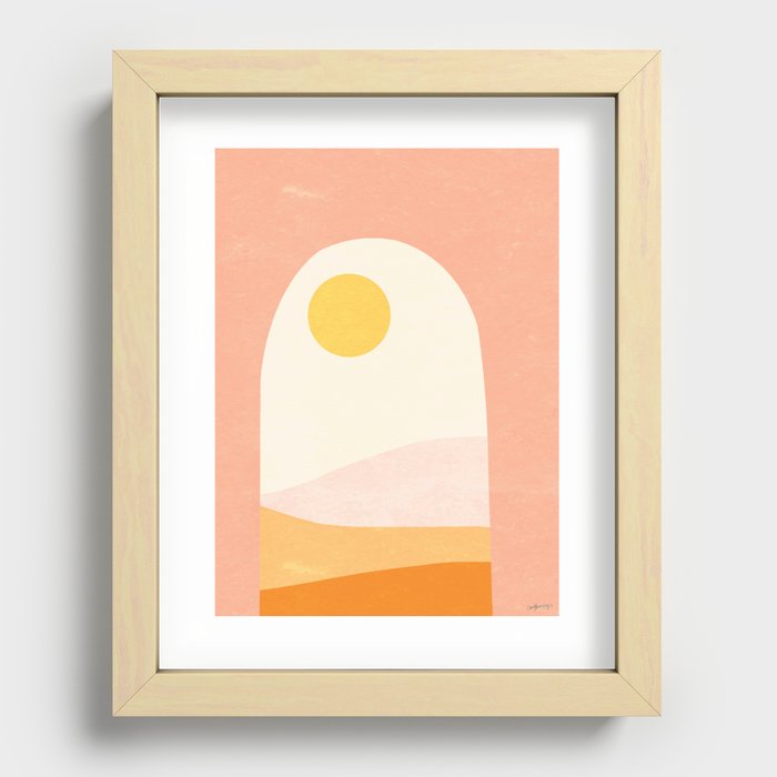 Archway Desert Sunset Recessed Framed Print