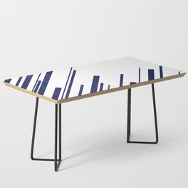 Diagonals - Blue and White Coffee Table