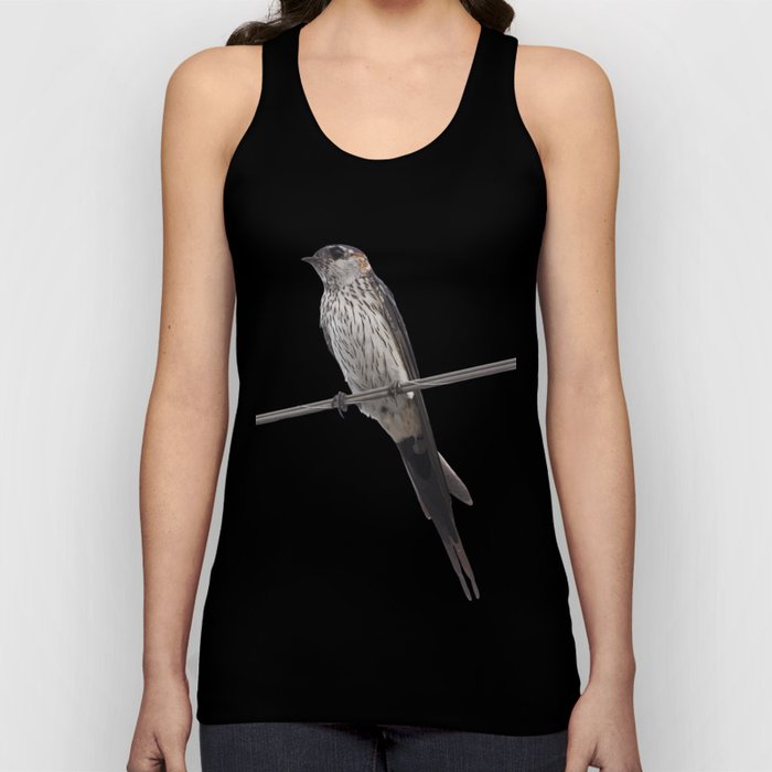 Red-Rumped Swallow Vector Background Removed Tank Top