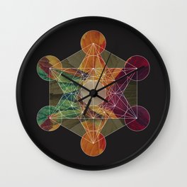 Balancing Energy: Metatron's Cube Wall Clock