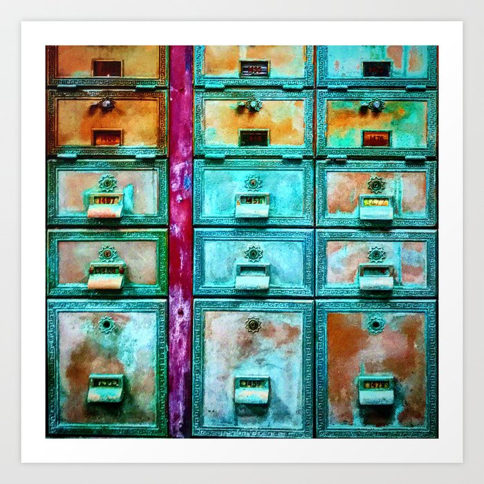 Mailbox (Hyper Color Remix) Art Print