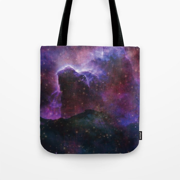 Cool Outer Space Print Galaxy Lover Pattern Tote Bag