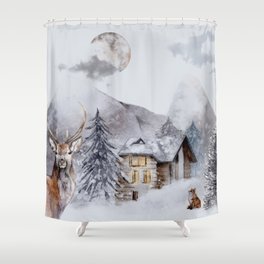 Winter Christmas Is the Best Holidays Shower Curtain