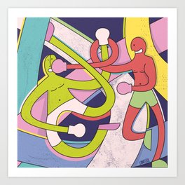 Fight Night - Boxing #4 Art Print