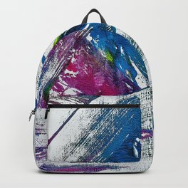 RAINBOW TOUCH Backpack | Abstract, Painting, Autistic, Acrylic 