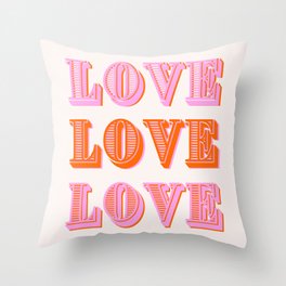 Love Love Love Throw Pillow