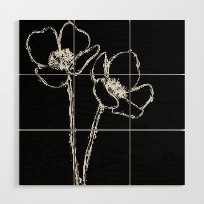 Botanical BW II art and home decor Wood Wall Art