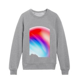 Spiritual Red And Blue Aura Gradient Ombre Sombre Abstract  Kids Crewneck
